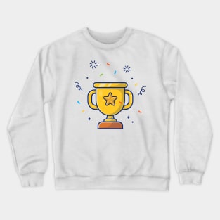 Gold trophy cartoon Crewneck Sweatshirt